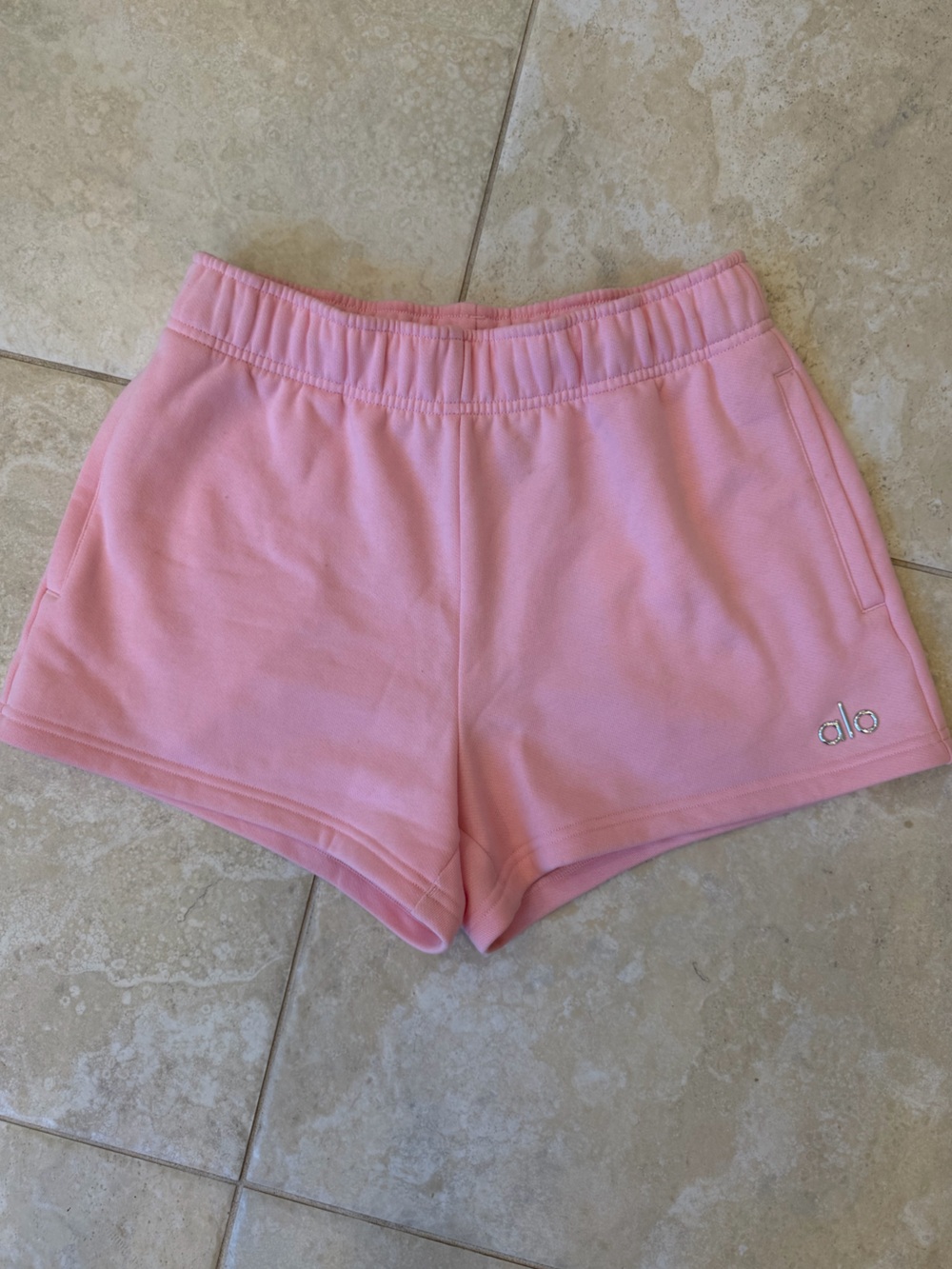 Pink Women's Casual Lounge Shorts - Logo